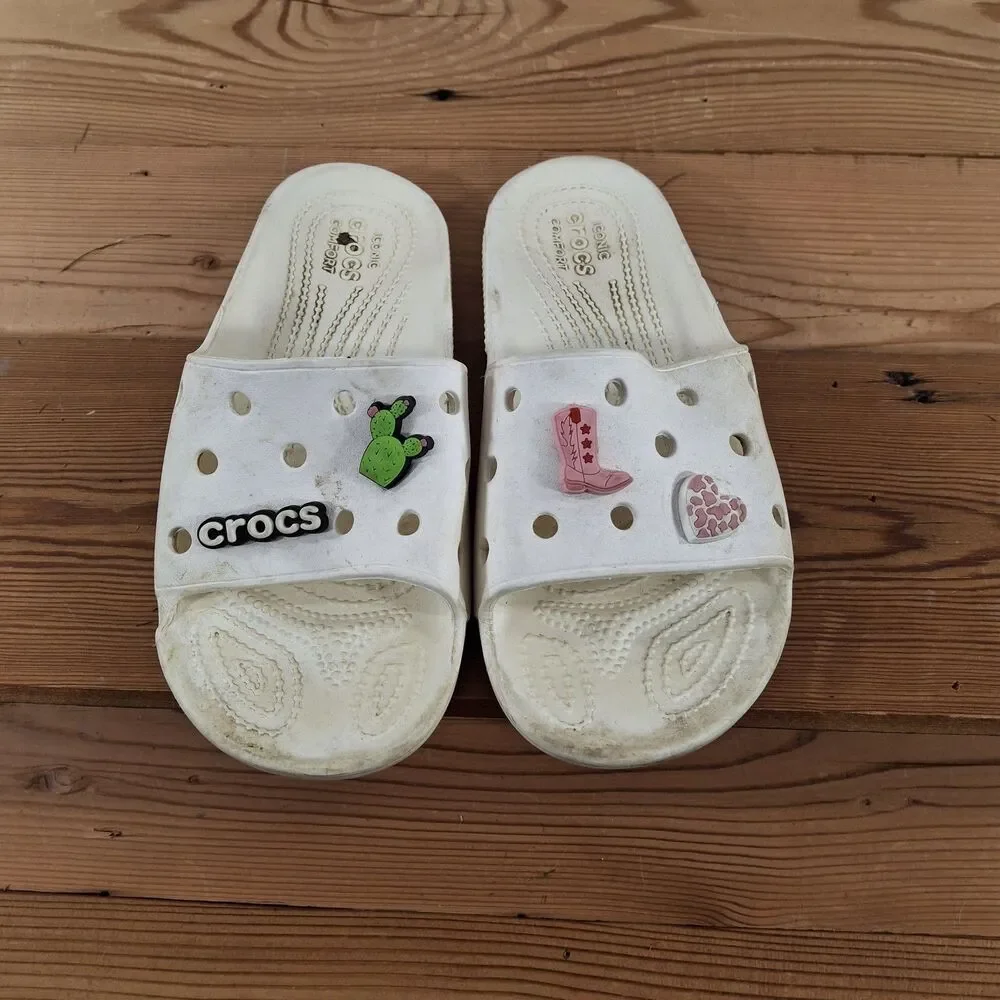 Crocs Slides Womens Size 7 - Picture 5 of 7